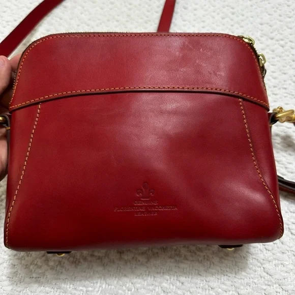 Dooney & Bourke Florentine Cameron Crossbody Red Leather - Picture 2 of 16